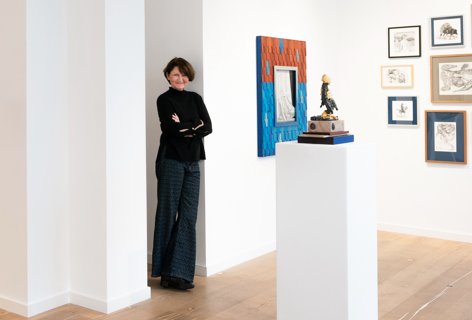 Kirsten Leuenroth in ihrer Galerie